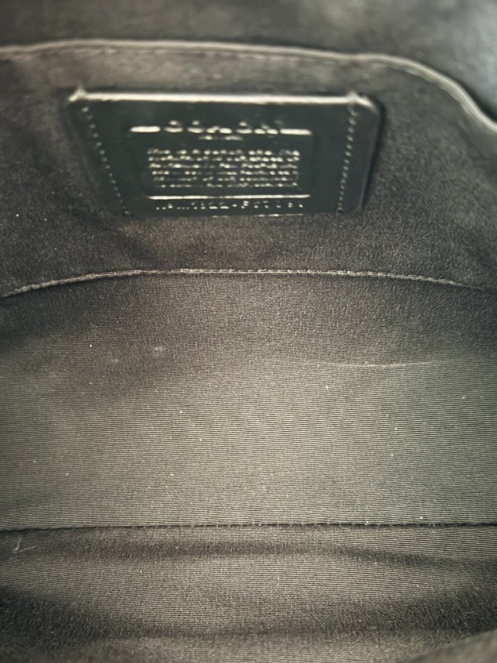 Coach Black Crossgrain Leather Minetta Crossbody Bag Satchel F67091 Gold - Picture 8 of 11
